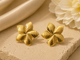 Floral Gold Stud