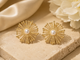 Pearl Sunburst Earring