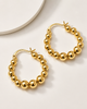 Beaded Glow Hoops