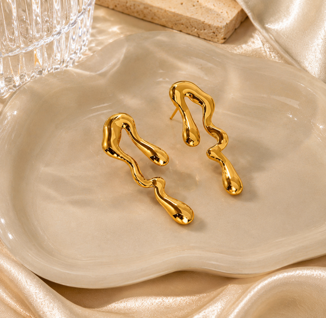 Ripple Drop Earrings