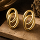 Oval Linked Studs