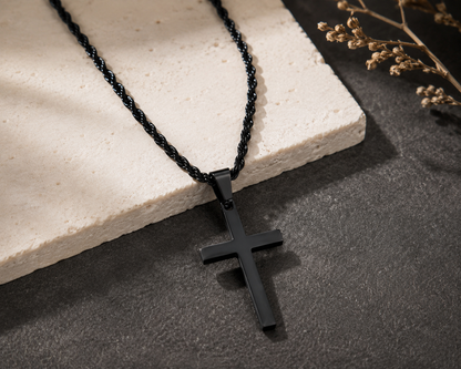 Classic Men's Rope Cross Chain