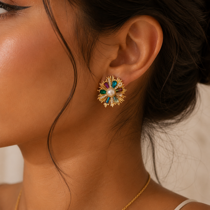 Rainbow Bloom Studs